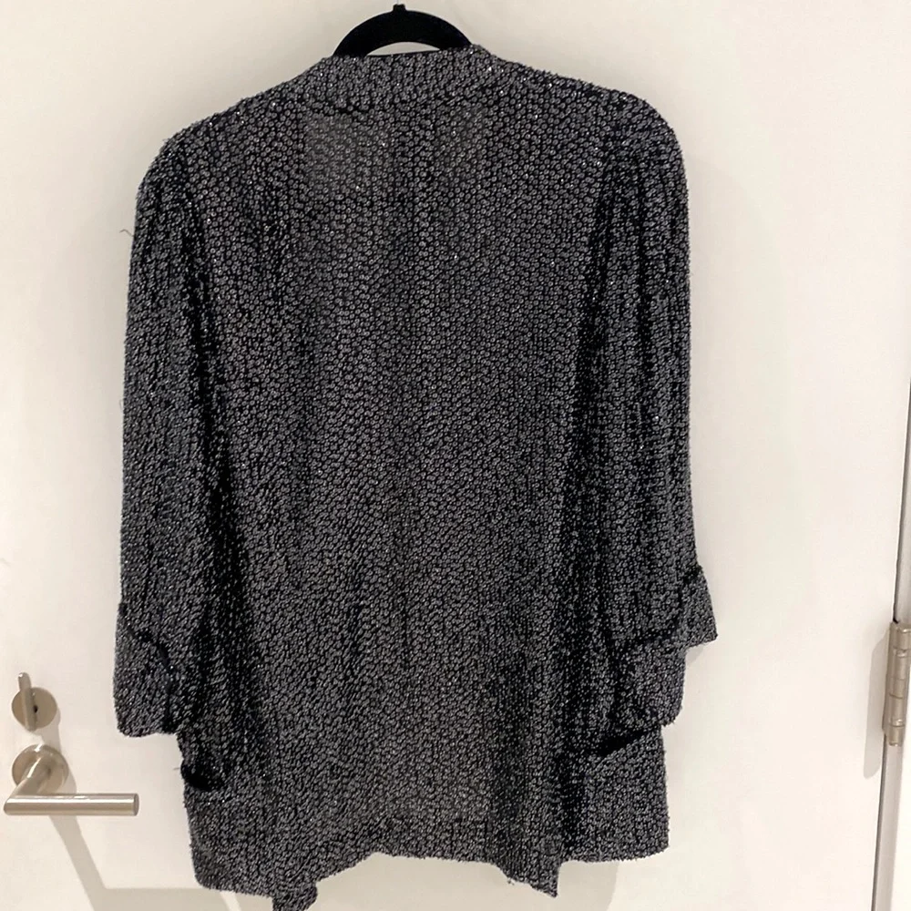 Diane von Furstenberg silk blazer with sequins all over - Picture 3 of 6